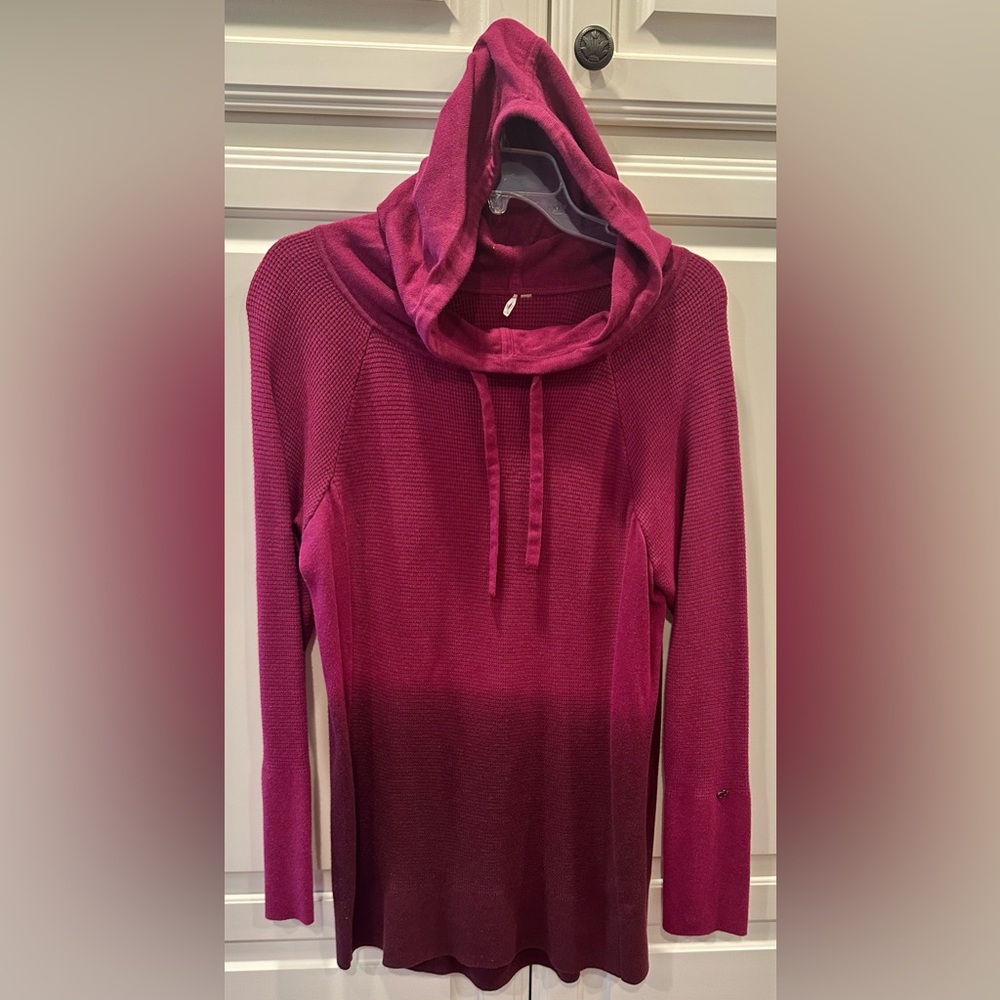 Calia by Carrie Underwood Size L Hooded Maroon Jacket, Outerwear, Top